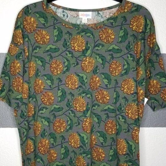 LuLaRoe Irma Tunic Extra Small XS Floral NEW - Picture 1 of 1